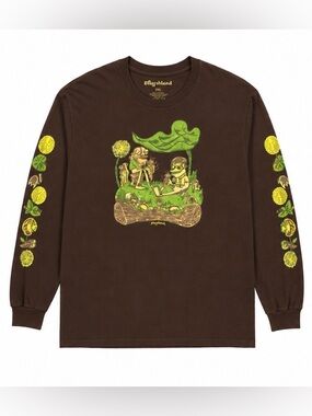 Mythical XL Brown Graphic Long Sleeve Tee | Rhett & Link